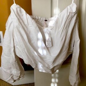 White Free People top